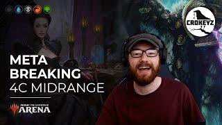 4Colors Midrange - Meta BREAKER to Mythic TOP 10! | CROKEYZ MTG Arena