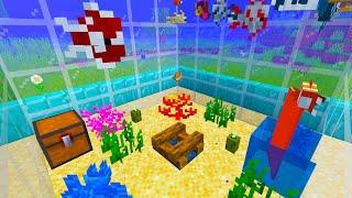 Minecraft How To Make An Aquarium With Fish (Fish Tank Tutorial)