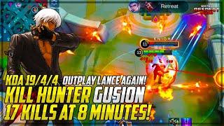 GUSION AGGRESSIVE PLAYSTYLE! 17 KILLS UNDER 8 MINUTES! | ANOTHER OUTPLAY LANCE! | Mobile Legends