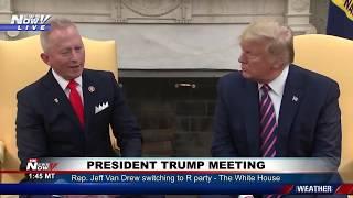 SWAPPING PARTIES: President Trump meets with Rep. Jeff Van Drew who's becoming Rupublican