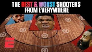 The best and worst NBA shooters from everywhere on the floor | NBA on ESPN