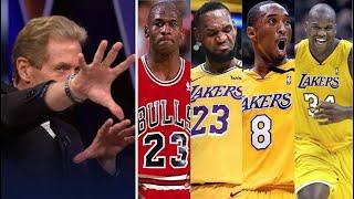 Skip ranks his Top 10 NBA players of all time after Kenny Smith says LeBron is only the 10th-best