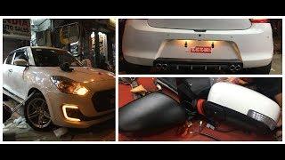 MARUTI SUZUKI SWIFT LXI CONVERTED INTO ZXI || TOP MODEL SIDE MIRROR INSTALL II HID || COMPONENTS