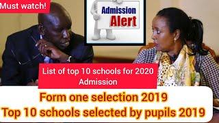 Form one selections 2019-Top 10 schools in Kenya