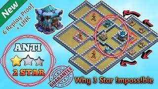 Only 1 Star | Best TH13 War Base (2020) + 6 Defense Replay Proof + LINK (3 Star Impossible)