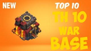 TOP 10 BEST TH10 WAR BASE 2020! Anti 2 Star Town Hall 10 War Base | Clash of Clans