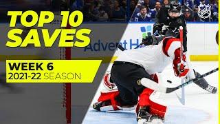 Top 10 Saves from Week 6 of the 2021-22 NHL Season