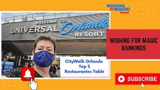 Top 3 restaurantes table service de Citywalk Orlando!!!