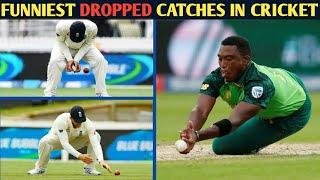 Top 10 Funniest Dropped Catches in Cricket History ||