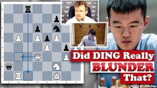 Ding vs Carlsen! Blunder when both players play for a WIN! Chessable Masters