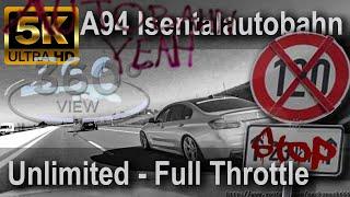 BMW M135i vs Audi RS4 A94 Isentalautobahn +80-250 Insta360 One X RaceRender Pure [5.7k 3D]