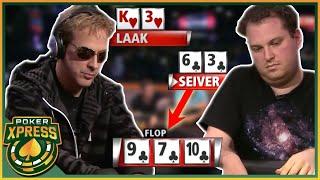 When you flop a flush - and get action! - A poker video