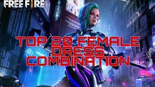 FREE FIRE TOP 10  FEMALE DRESS COMBINATION 