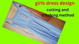 Girls dress cutting and stitching method/trendy top /my own creations/in Malayalam/model dress .