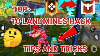 Top 10 Pro Landmines  tips and tricks(How to use landmines like a pro player) - Garena free fire