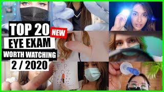 ASMR / EYE EXAM (Face Touching, Eye Cleaning, Medical Exam) / TOP 20 / 2/2020 / ASMR Charts