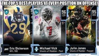 THE TOP 5 BEST PLAYERS AT EVERY POSITION ON OFFENSE! | MADDEN 20 ULTIMATE TEAM