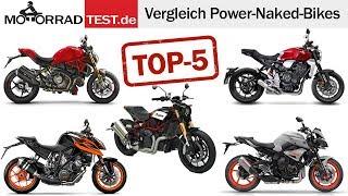 Vergleich Power-Naked-Bikes | Top 5 aktuelle Power Nakeds im Test