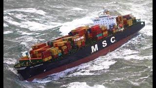 Top 10 Biggest Container Ships In Storm! Strong Waves at Sea