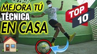 TOP 10 DE EJERCICIOS DE FUTBOL para ENTRENAR en CASA 