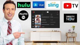 BEST LIVE TV STREAMING SERVICE (HONEST REVIEW) - YouTube TV, Hulu Live, Sling, DIRECTV NOW, PS VUE