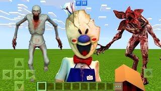 SCP-096 vs FNAF vs Stranger Things Demogorgon in Minecraft PE