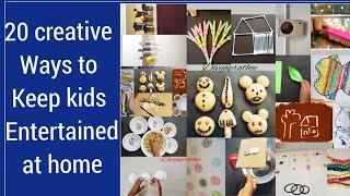 kids-20 creative activities at home/kids fungames/parentchild/learning/entertaining activity #withme