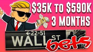 r/wallstreetbets $35K to $590K in 3 MONTHS (WSB YOLO OPTIONS TRADING)