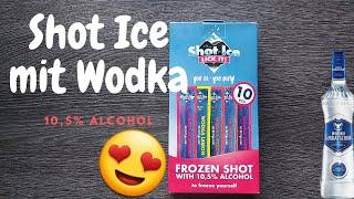 Shot Ice mit Wodka und 10,5% Alkohol | Das Wassereis mit Alkohol darf auf keiner Party fehlen!