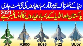 Top 10 Fastest And Deadliest Fighter Jets In The World 2021 / Urdu Hindi || Pak Place