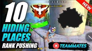 Top 10 Hiding Places In Free Fire|| Top 10 Hidden Places In FreeFire ( Without Teammates)