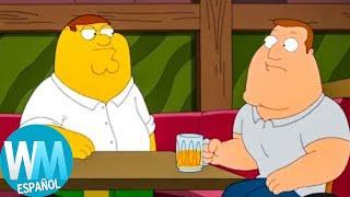 ¡Top 10 Veces en que FAMILY GUY se BURLÓ de los SIMPSON!