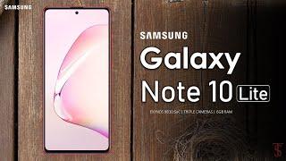 Samsung Galaxy Note 10 Lite First Real Look, Teaser, Specifications, 6GB RAM, Camera, Features