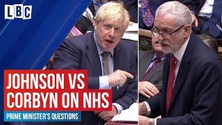 Boris Johnson vs Jeremy Corbyn on the NHS and rising waiting times | House of Commons