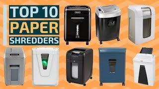 Top 10: High Security Paper Shredders 2019 / Premium Paper, CD, Card Shredders for Proffesionals