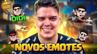 NOVOS EMOTES DE PATRO! PUSHZAO TOP 10 BR RUMO AO GLOBAL - CLASH ROYALE