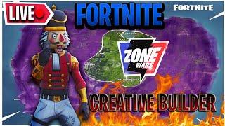 Building a CHRISTMAS Zone Wars for LACHLAN! - Professional Fortnite Creative Builder
