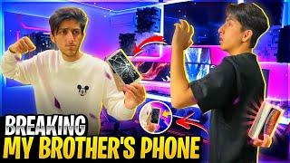 Breaking My Brother’s Phone And Gifting Him I Phone 12 ? Angry Reaction 