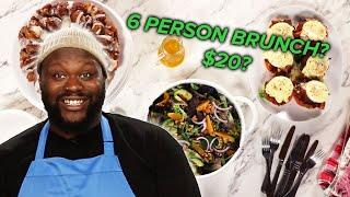 I Tried To Host A Brunch For 6 People With Only $20 • Tasty