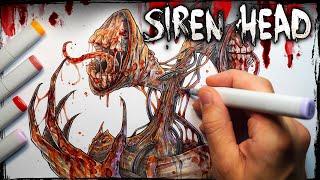 The MYSTERIOUS "Siren Head" Creepypasta (Cryptid) Story + Drawing