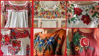 Very Attractive And Classy Brazilian Hand Embroidery Design Patterns For Top And Blouse