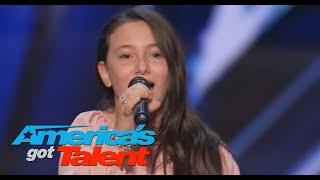 Golden Buzzer: 10-Year-Old Roberta Battaglia Sings Lady Gaga's "Shallow" - America's Got Talent 2020