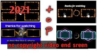 Youtube End screen & outro Template free download (no copyright  amazing top end screen outro 2021