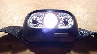 This USB rechargeable LED head torch is really good!  (And no strobe!)