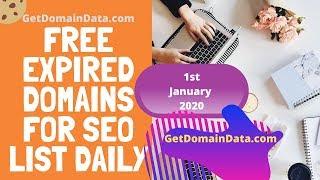 Free Expired Domains For SEO List DAILY | 1stJan2020 - GetDomainData.com