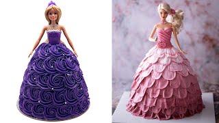 Top 5 Barbie Doll Cake Decorating Tutorials for Party | Quick & Simple Princess Cake Decorating