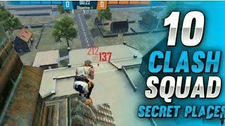 TOP 10 CLASH SQUAD SECRET PLACES FREE FIRE | CLASH SQUAD TIPS AND TRICKS IN FREE FIRE (PART - 1)