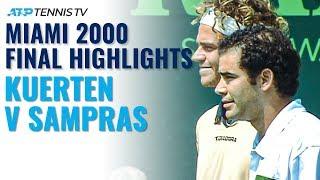 Gustavo Kuerten vs Pete Sampras: Classic Tennis Highlights | Miami 2000 Final