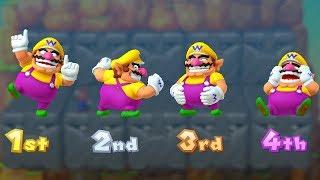 Mario Party 10 Minigames - Wario vs Mario vs Luigi vs Peach (Master CPU)