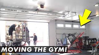 Pt.5 $500,000 DREAM HOME GYM BUILD | MOVING OVER THE EQUIPMENT